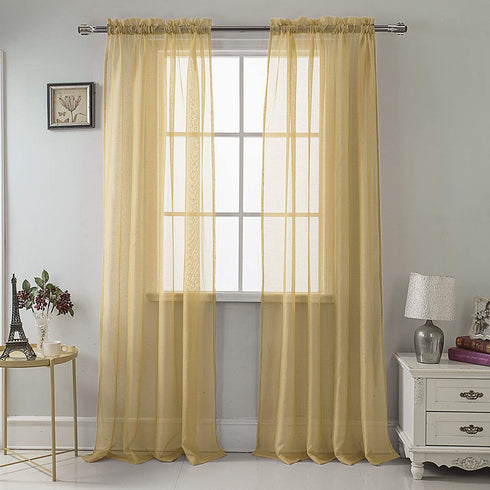 Adore the Decor™ Sheer Rod Pocket 54 x 84in. Single Curtain Panel